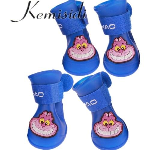 KEMISIDI New Arrival 5 Sizes Pet Shoes Teddy Schnauzer Puppy Dog Shoes Walking Shoes Pink Red Purple Orange Black Yellow Blue