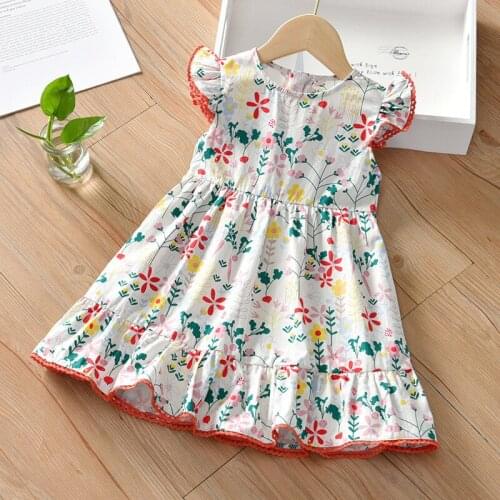 Summer New Girls' Dresses, Childrens Dresses, Floral Skirts, Baby Princess Dresses, Vest Skirts Girls Dress