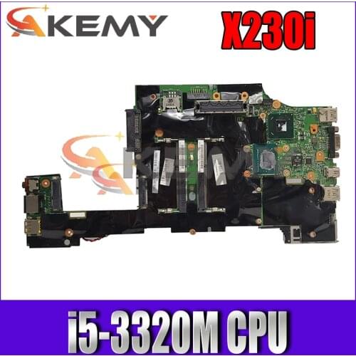 Akemy For Lenovo ThinkPad X230 X230i Motherboard Mainboard I5 i5-3320M CPU With Fan FRU 04X4501 04X1401 04W3712 04W6686 00HM352