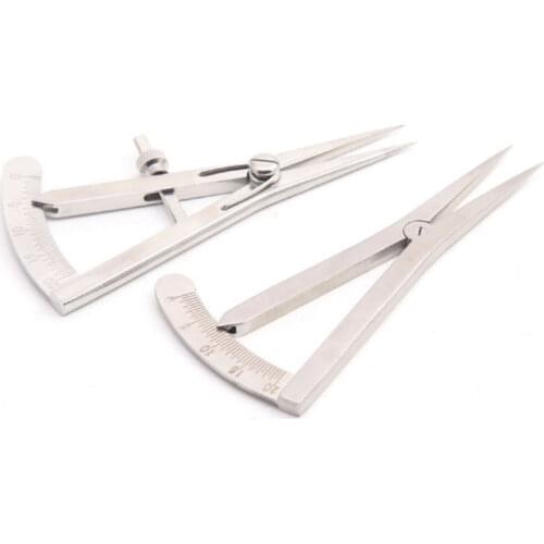 Mini Spacing Gauge DIY Manual Measurement of Leather Scale Stainless Steel Spacing Gauge Leather Edge Underline Measuring Ruler