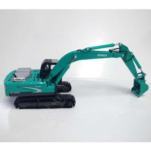 1/50 Scale Diecast Alloy Light Blue Color SK-350 Long Arm Excavator Model Metal Engineering Car Toy F Children Kids Collection