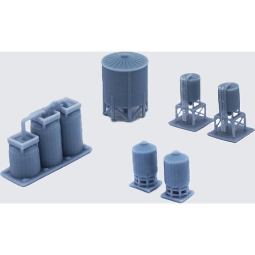 Outland Models Model Railroad Industrial Gas / Fuel Tank 1:220 Scale Z