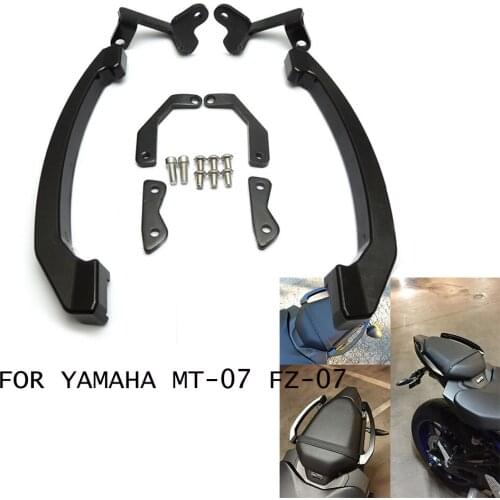 Motorcycle Rear Grab Bars Rear Seat Pillion Passenger Grab Rail Handle For Yamaha MT07 MT-07 FZ07 FZ-07 2014 2015 2016 2017