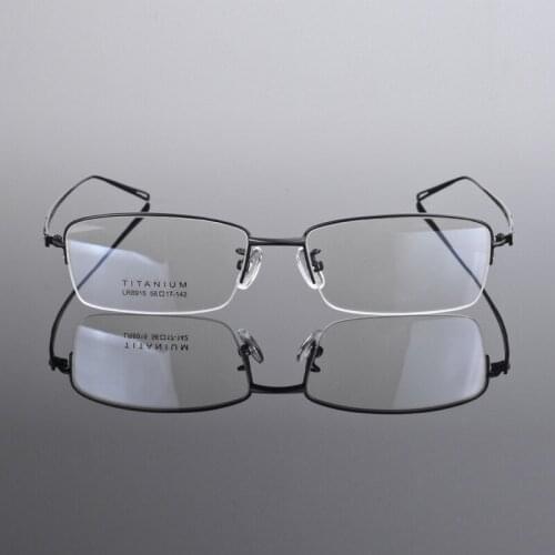 New Pure Titanium Glasses Frame Ultra Light Frame Myopia Mens Half Frame Glasses Frame