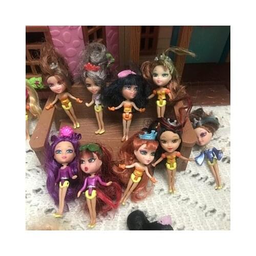 Original barbi head gift for girl collection toy with hair baby Mini Baby cute 5cm replacement doll with many styles available