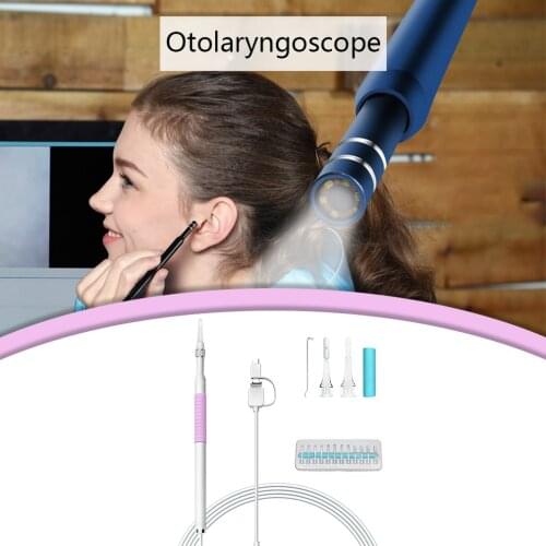 3 In 1 Portable Size 5.5MM Ear Nose Throat Mini HD Visual Ear Spoon Endoscope Earpick Cleaner Ear Cleaning Tool