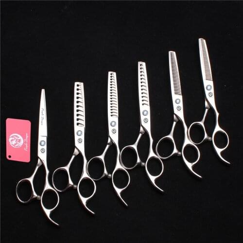 6" 17cm 440C Purple Dragon Cutting Scissors Thinning Shears Beauty Tools Hairdressing Scissors Professional Hair Scissors Z2000