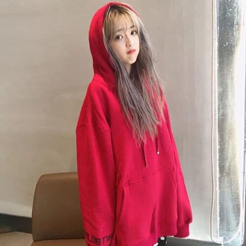 Autumn Winter Harajuku Pullover Thick Loose Women Printing Hoodie Sweatshirt Female Casual Coat Oversized Printing Hoodies