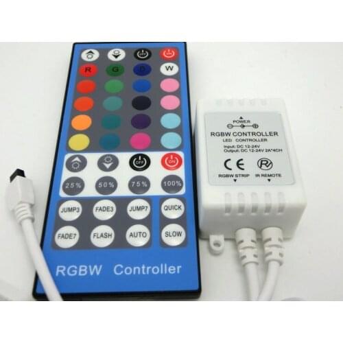 10pcs DC12V 40Key IR Remote RGBW led Controller for SMD 3528 5050 RGB+White /warm white LED flexiable Strip Lights