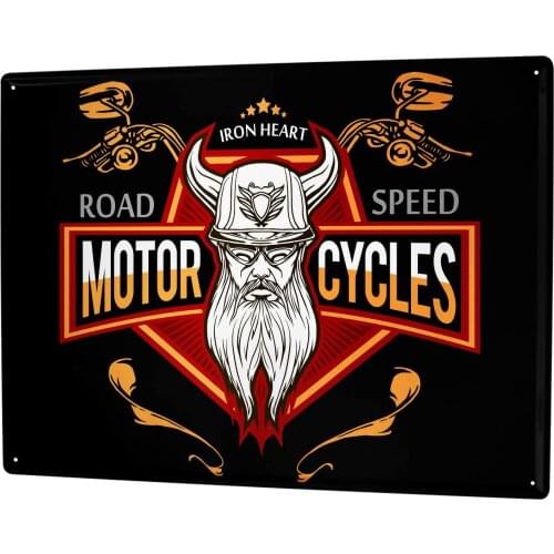 SINCE 2004 Metal Plate Workshop Motive Biker Troop