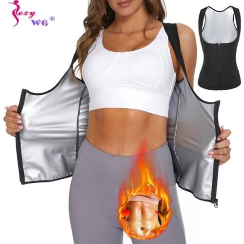 SEXYWG Women Sauna Top Belly Body Shaper Tummy Girdle Waist Trainer Corset Slimming Shapewear Women Vest Colombian Girdles