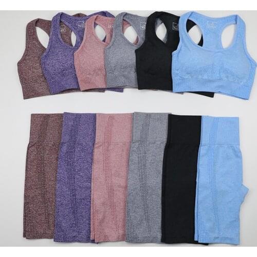 Sport Outfit For Woman Yoga Set Workout Clothes Sports bra Woman Leggings Push Up Half Pants Fitness Tights Sports Wear Gym Set