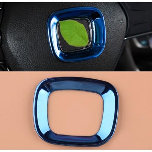 Steel Steering Wheel Logo Emblem Trim Cover Blue Fit For Honda Accord 10th 2018 2019 2010