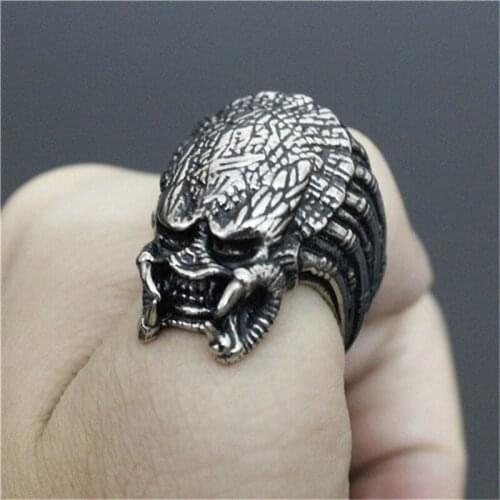 1pc Newest Design Evil Monster 316L Stainless Steel Cool Fashion Punk Style Hot Ring