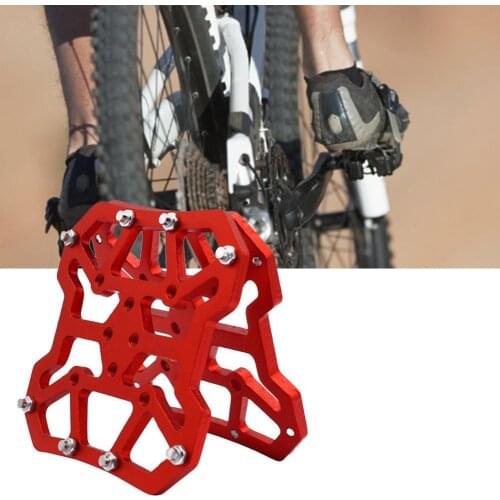 2Pcs Pedal Converter Universal Corrosion Resistant Aluminum Alloy Lock Pedal to Flat Pedal Converters for Mountain Bicycle