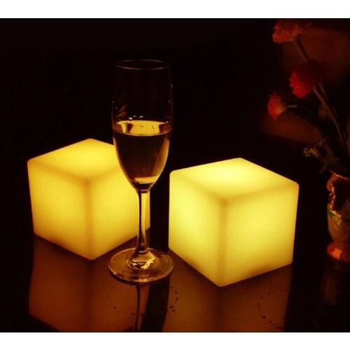 LED Colorful Changing Mood Cubes Night Glow Lamp Light Home Decor Romantic Lighting 13x13x13cm 16 Colors Changing Cubes 50pcs
