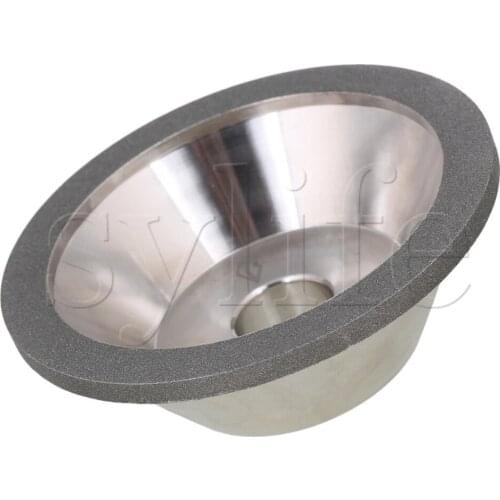 Silver Bowl-shaped Diamond Grinding Wheel Cup Grit 320 Dia 100mm Grinder Cutter