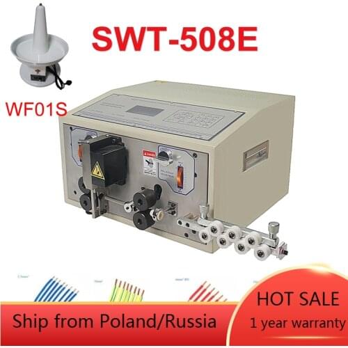 SWT508E Automatic strip Wire ping machine computer wire skinning cutting 0.1 to 8mm