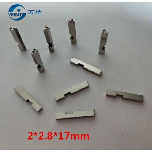 Free shipping 2*2.8*17mm hot stamping letters coder letters print head coder printer ss304 letters