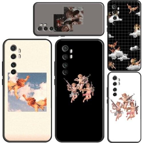 Renaissance angels Cupid Aesthetics Phone Case For POCO X3 Pro M3 F3 Cover For Xiaomi Mi Note 10 Lite Mi 11 Ultra 9T 10T Pro