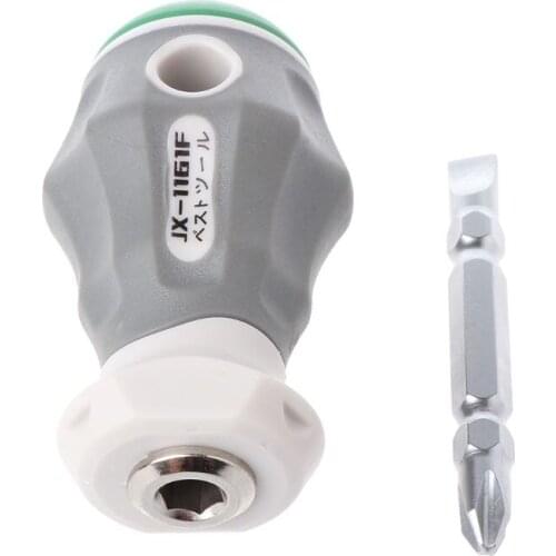 Double Headed Phillips Flat Screwdriver Magnetic Bits Anti-static Big Anti Slip Rubber Handle Professional Repair Tool