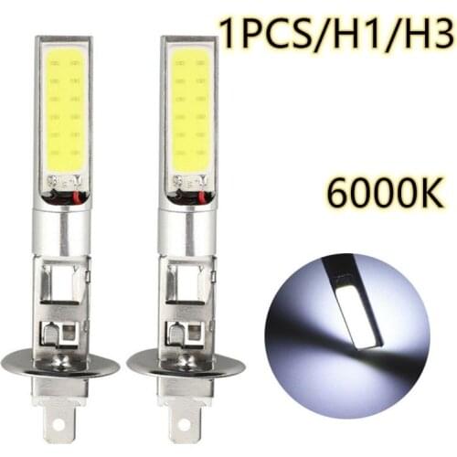 H1/H3 LED Headlight Auto Bulbs 10SMD 6000LM 100W 6000K Xenon Super Bright Car Headlights 12-24V Waterproof Dust-proof Fog Lamp