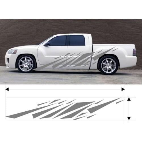 For 2Pcs VINYL GRAPHIC DECAL CAR TRUCK KIT CUSTOM SIZE COLOR VARIATION Car styling