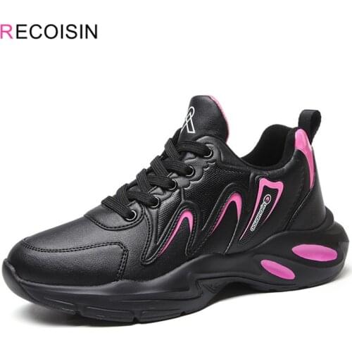 RECOISIN 2020 Winter Sneakers Women Comfortable Keep Warm Casual Shoes Woman Lace-up Outdoor Flats Ladies Shoes zapatos mujer