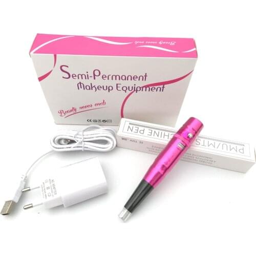 2 Sets 35000 R/M Professional Tattoo Permanent Makeup Pen Machine Eyebrow Eyebrows Lip Tattoo Machines Swiss Motor Pen Gun