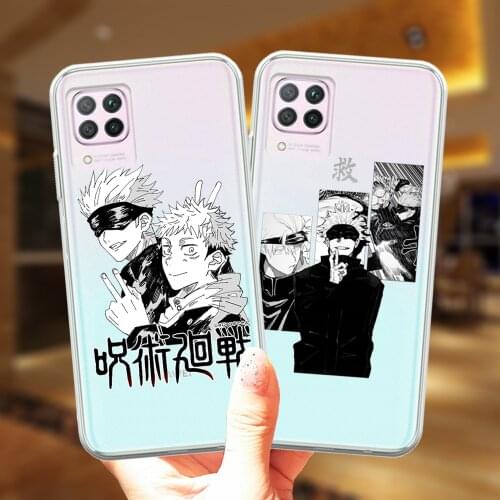 Jujutsu Kaisen Anime Cute Phone Case For Huawei Mate 20 10 P10 P20 P30 P40 Lite E Pro P30Lite Soft TPU Clear Silicone Cover