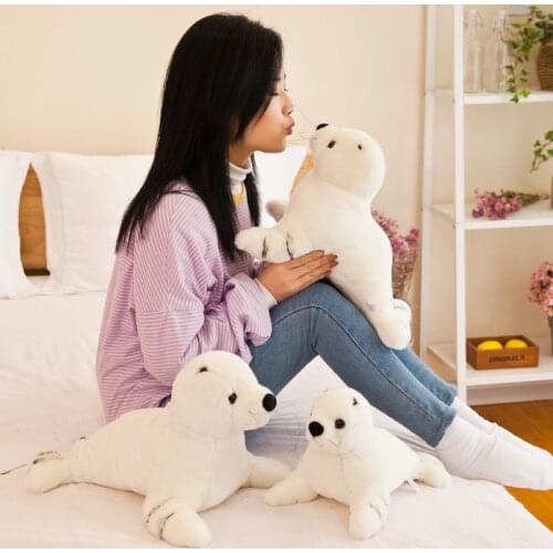 Lovely marine animal seal plush toy cartoon sea lion soft doll throw pillow decoration birthday gift h0799