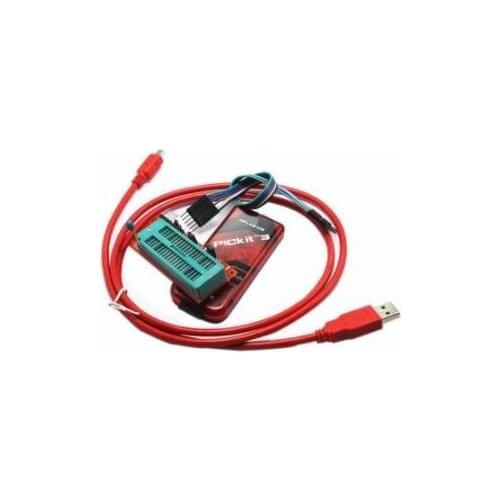 PICKIT3 PIC KIT3 PICKIT 3 Programmer Offline Programming PIC Microcontroller Chip Monopoly+PIC Programmer adapter seat
