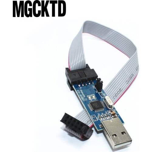 10 sets New USBASP USBISP AVR Programmer USB ISP USB ASP ATMEGA8 ATMEGA128 Support Win7 64K