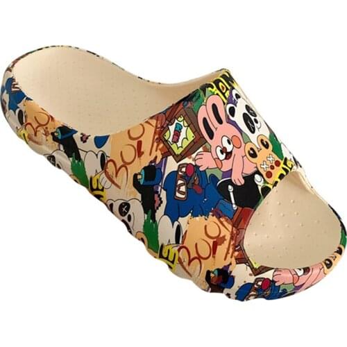 New Couple Fashion Adult Sandals Rabbit Non-slip Thick-soled Indoor And Outdoor Slippers Mens Home Sleeping Shoes Womens Home