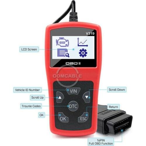 V319 OBD2 Code Reader Scan Tool OBDII/EOBD V319 Code Readers OBD 2 OBD2 Car Diagnostic Auto Tool obd2 Scanner VS ELM 327 V1.5