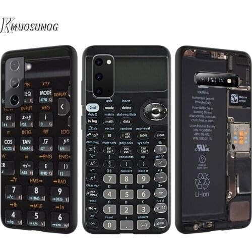 Silicone Cover Classical Calculator Video Tape For Samsung Galaxy S21 S20 FE Ultra S10 S10E Lite S9 S8 S7 Edge Plus Phone Case