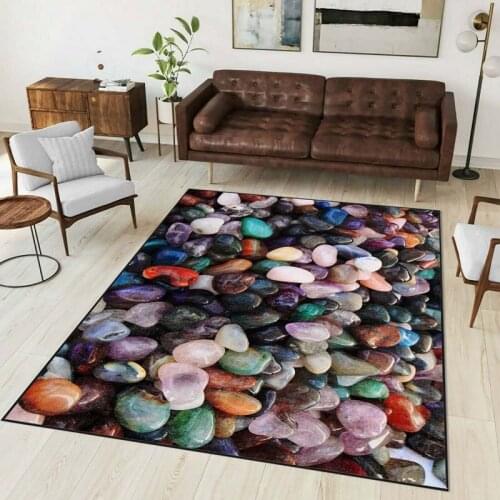 Modern carpet, gravel pattern living room carpet, flowers rug, room mat