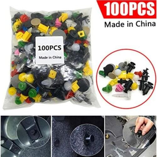 100pcs Universal Mixed Clips Car-styling Auto accessories For Ford Focus MK 3 For Mondeo MK4 C-max Fiesta MK 5