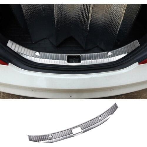 For Mercedes Benz CLA Class W117 200 220 260 2015-2017 304 Stainless Rear Bumper Inner Sill Plate Protector Cover Trim Sticker