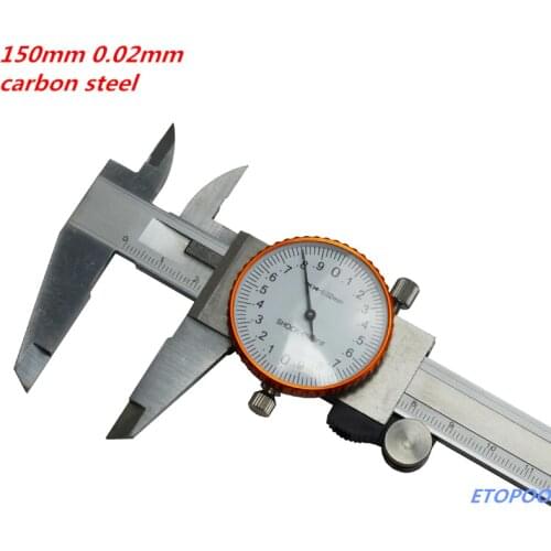 Factory-Outlet 0-6" Inch Dial Vernier Caliper 6 Inch .001" Shock Proof Dial Caliper Gauge Micrometer