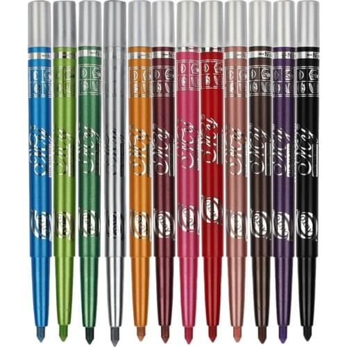 12x Glitter Highlighter Eyeshadow Pencil Beauty Eye Shadow Eyeliner