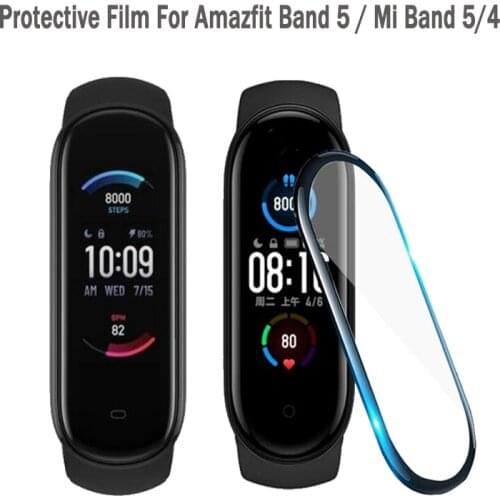 2pcs Protective film For Amazfit Band 5 mi band 5 Bracelet mi band 4 mi band5 miband5 glass (Non-Tempered glass)