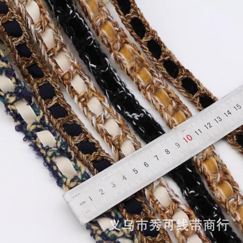 22yards/lot lace red craft beads bridal wedding trimmingcording ribbon knit braid plait weave decorative weaving border