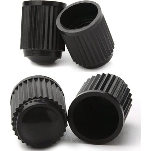 4Pcs Cars Tire Valves Stems Black Theftproof Car Van Waterproof Rims Dust Airtight Cover Hot Selling Accessories