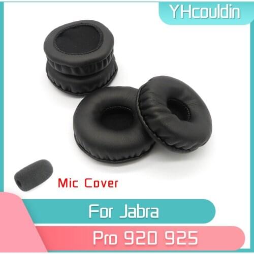 YHcouldin Earpads For Jabra Pro 920 925 Pro920 Pro925 Headphone Accessaries Replacement Wrinkled Leather