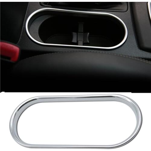 Car ABS Chrome Cup Holder Cover Trim Frame sticker iFor Subaru Forester SJ 2013 2014 2015 2016 2017 2018 accessories car styling