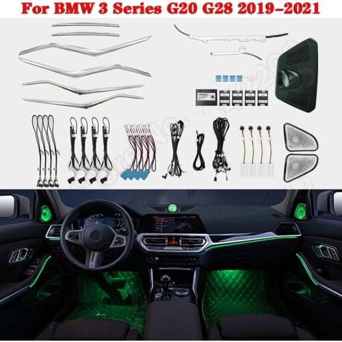 Car Ambient Light For BMW 3 Series G20 G28 2019-2021 Decorative Interior atmosphere light door lamp Luminous LED Strips