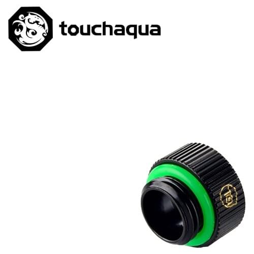 Bitspower Touchaqua G1/4" 7.5mm Male To Female Extender Fittings,Water Cooling Kit Build Fittings Black ,silver,TA-F40