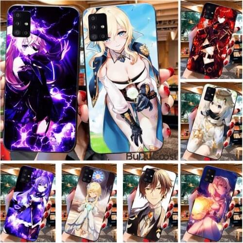 Riccu Genshin impact Cute Phone Case For Samsung Galaxy A21S A01 A11 A31 A81 A10 A20E A30 A40 A50 A70 A80 A71 A51
