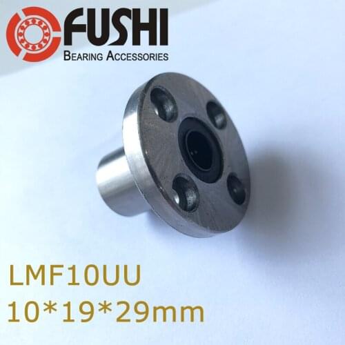 LMF10UU Long Linear Bearing 10x19x29 mm ( 1 PC ) Square Flange LMF 10UU LMF 10MM Type Bearings LMF10 UU